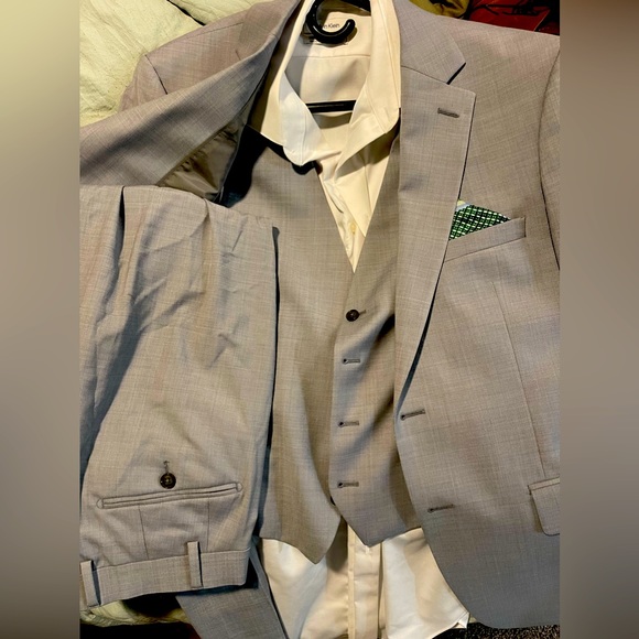 Calvin Klien three piece suit with dress shirt included